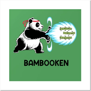 Panda Bear Fighter Bamboo Plant Bambooken Posters and Art